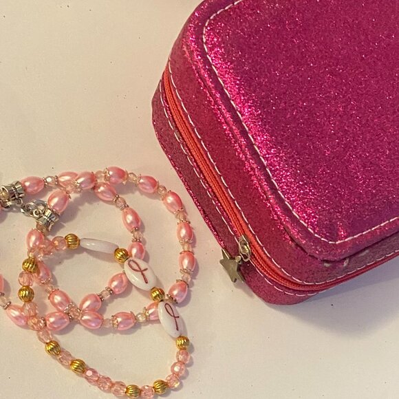 NEW Pink Sparkle Jewelry case - Picture 5 of 5